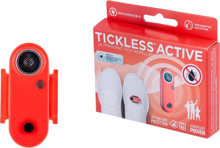 Image du produit Tickless Active, Automatique, Insectifuge, Corail, Batterie