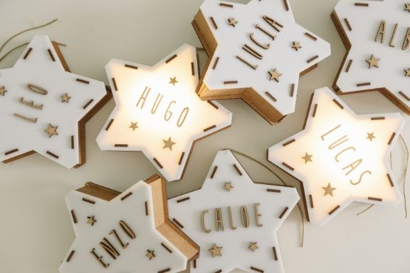 Produktbild Vintiun Sternlampe Mini personalisierbar