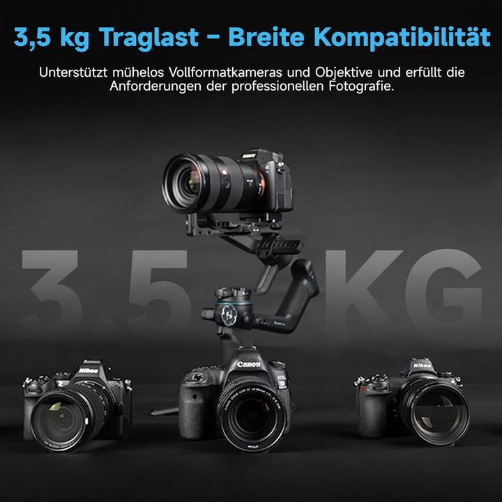 Actual product image Feiyu SCORP-C2 3-Axis Handheld Gimbal for Camera (Single-lens reflex camera, System camera, 3.50 kg)