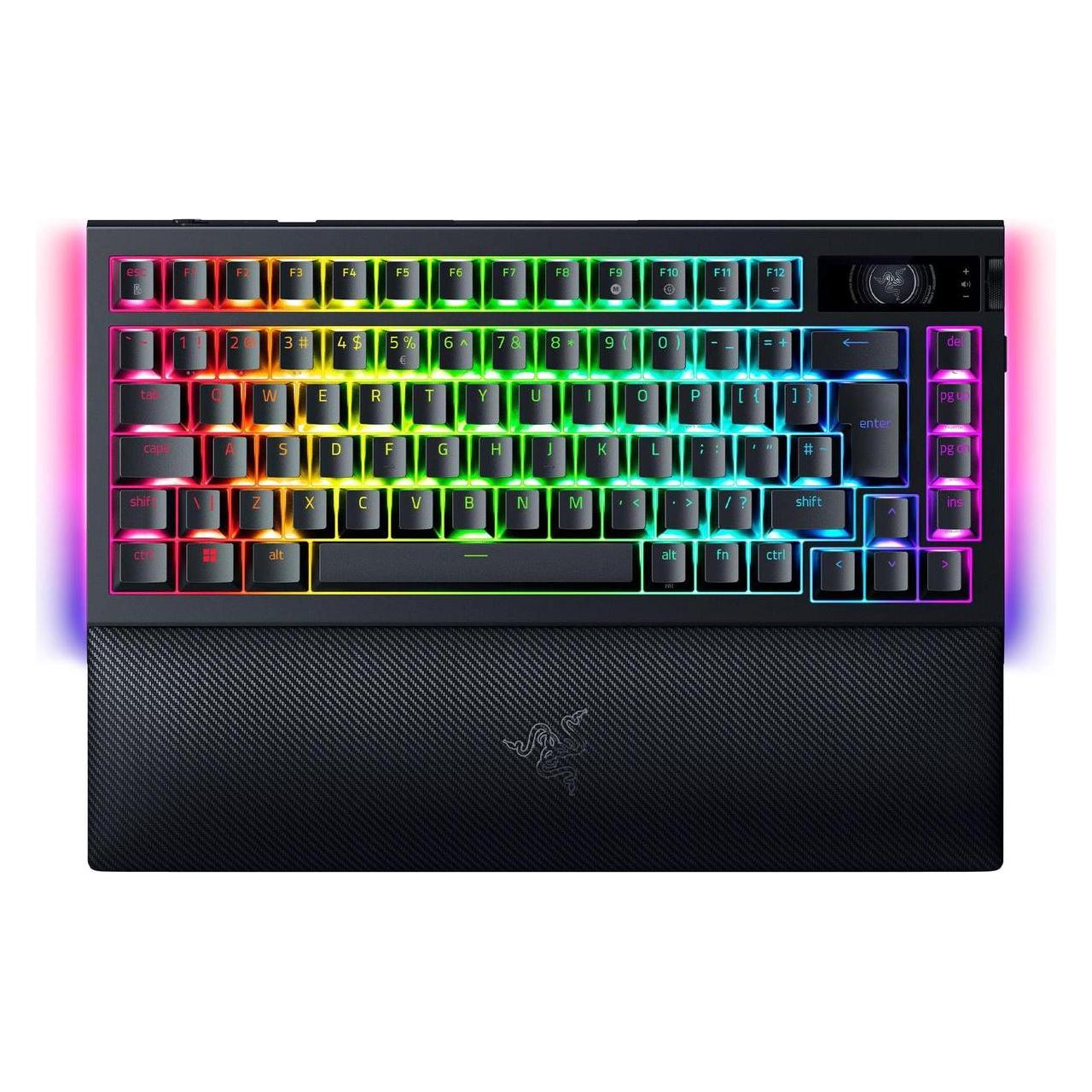 Razer BlackWidow V4 Pro (Eng. Int., Kabelgebunden, Kabellos), Tastatur, Schwarz