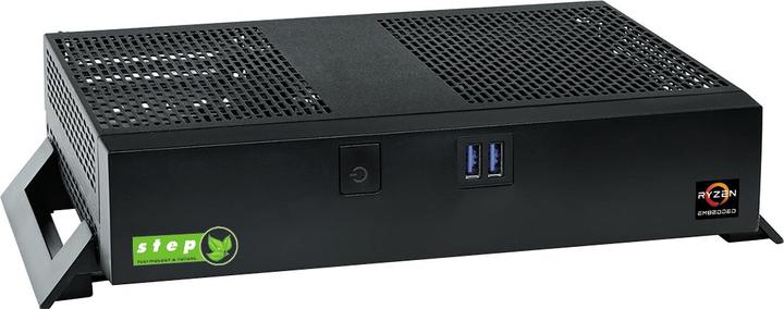 Actual product image Step PC Micro MPA-V2 without Windows (AMD Ryzen R1305G 8GB 256GB SSD Radeon Vega 3 Graphics 3x DP 1.4 P (256 GB, 8 GB)