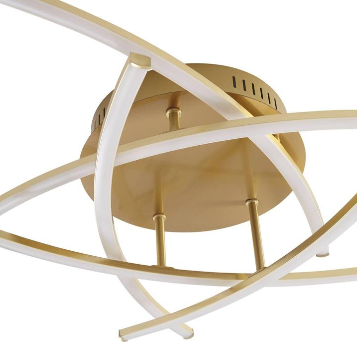 Actual product image Lindby Flakira LED ceiling lamp, 5-light antique brass (1940 lm)