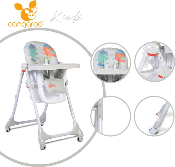 Actual product image Moni Cangaroo high chair Kimchi, foldable (Highchair)
