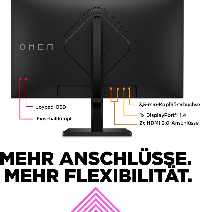 Actual product image HP Omen 27q (2560 x 1440 pixels, 27")