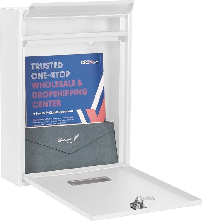 Image du produit Wiltec Boite aux lettres murale Courrier Revêtement par poudre V1