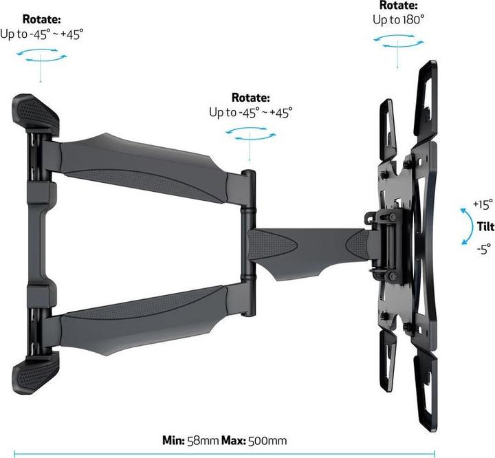 Produktbild Multibrackets Flexarm Full Motion (Wand, 55", 30 kg)