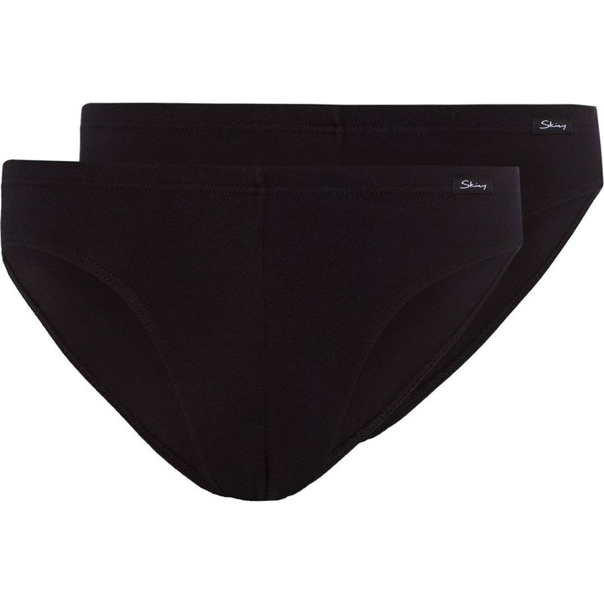 Thumbnail - Skiny, Herren, Unterhosen, Slip Casual Figurbetont, Schwarz, (M, 2er Pack)