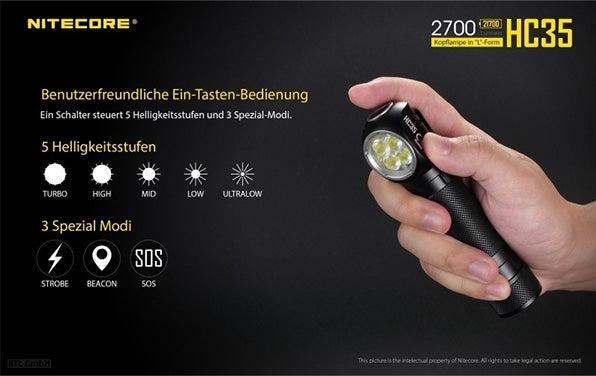 Produktbild Nitecore HC35 inkl. NL2140HP (2700 lm)