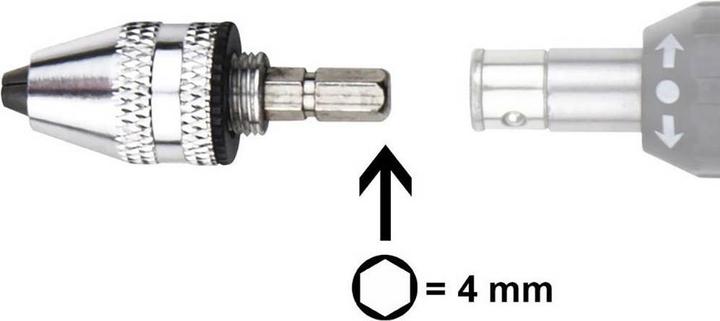 Donau Schnellspannfutter mit 4 mm Sechskant Bit