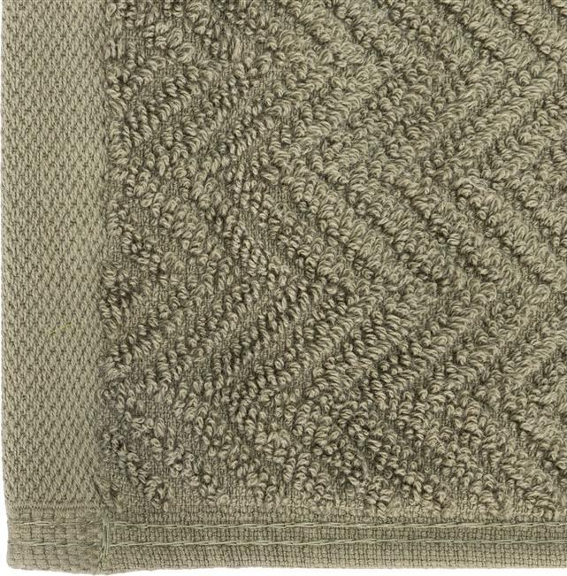 Actual product image Domoletti Towel bathrooms VISBY, olive green, 50 x 90 cm (90 x 50 cm)