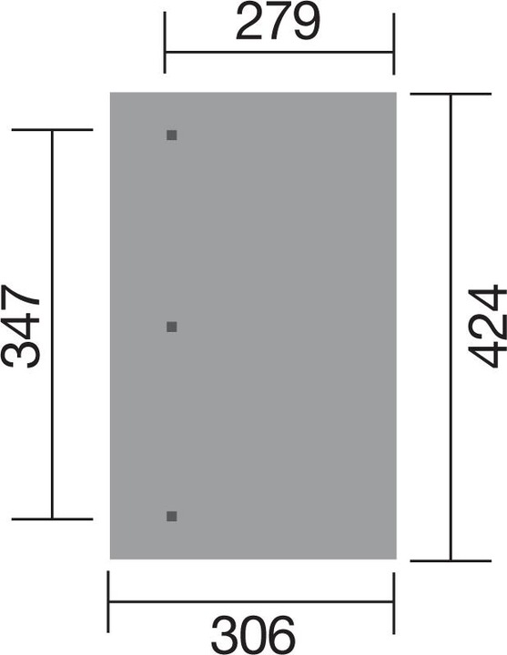 Produktbild Weka Holzbau Terrassenüberdachung 671 Gr.3