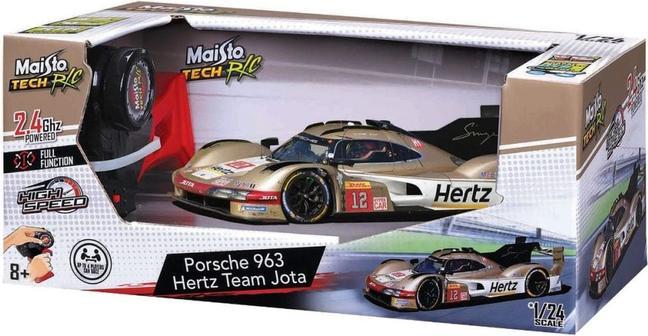 Actual product image Maisto RC Porsche 963 Hertz Team Jota 2.4 GHz 1/24