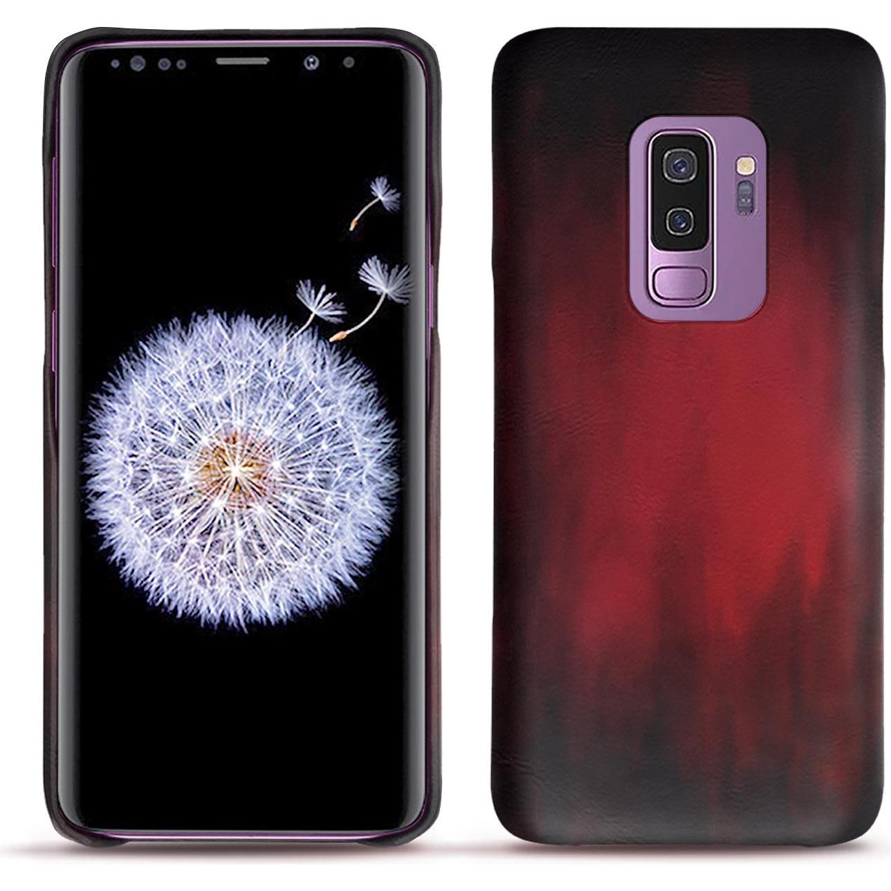 Noreve Lederschutzhülle (Samsung Galaxy S9+), Smartphone Hülle, Rot