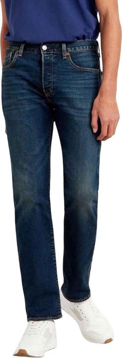 Actual product image Levis Mens 501 Original Block Leather Patch Jeans (31)