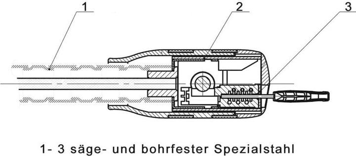 Produktbild Security Plus Gliederschloss GS 98 Schwarz S (120 cm)