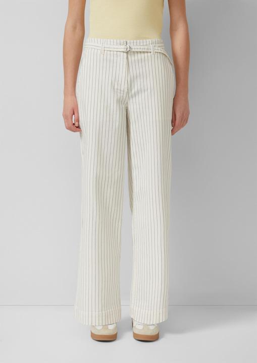 Produktbild s.Oliver Wide-Leg-Hose mit Stoffgürtel (36)