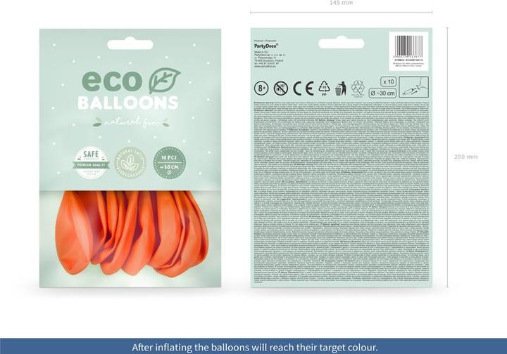 Image du produit Partydeco Eco Ballons Pastel Orange (10 x)