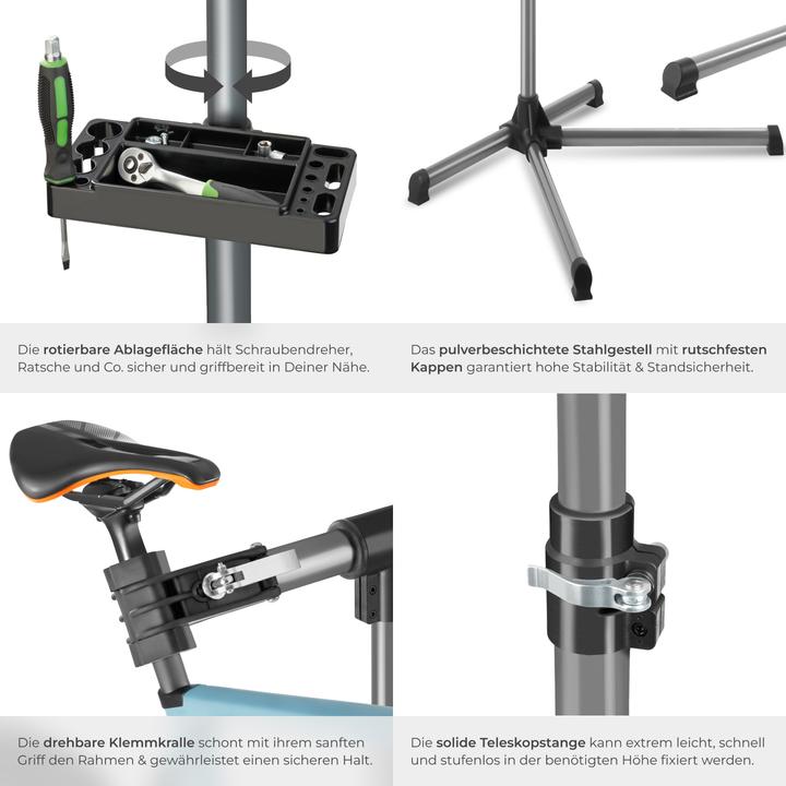 Actual product image tectake Bicycle mounting stand