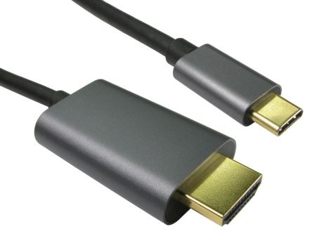 Produktbild Rs Pro USB-Kabel, USB C / HDMI, 2m Schwarz (2 m, USB)