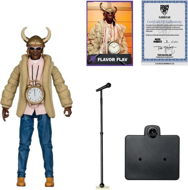 Actual product image McFarlane Music Maniacs Hip Hop Actionfigur Flavor Flav 16 cm