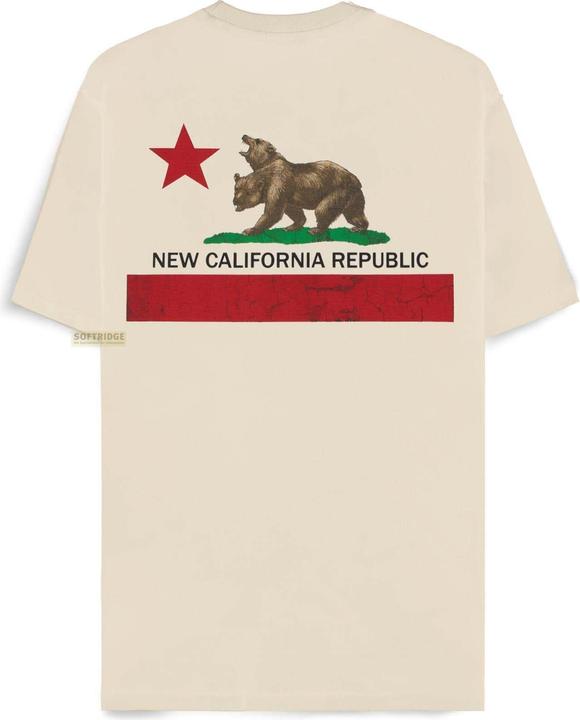 Actual product image Difuzed Fallout New California Republic - Off-White Men's Short Sleeved T-shirt - L (L)