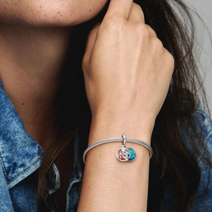 Image du produit Pandora Disney Lilo & Stitch Family Charm (Argent 925, Émail)