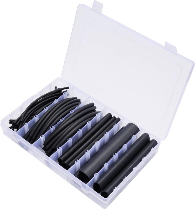 Tru Components TC-13388816 Schrumpfschlauchsortiment Schwarz Schrumpfrate:3:1 (70 x)