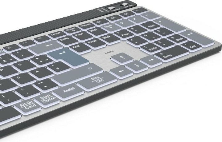 Immagine prodotto Hama WK-750 Tastiera wireless grigia (DE, Senza fili)