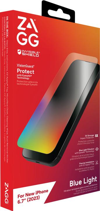 Actual product image Zagg Glass Elite VisionGuard+ (1 pcs., Apple iPhone 15 Plus)