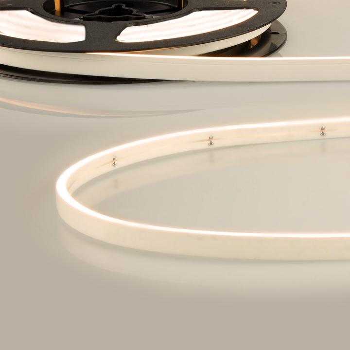 Produktbild Isoled LED NEON930 Flexband B04H08, 24V DC, 10W, IP67, 3000K, 5m Rolle, 180 LED/m, inkl. Montageclip (500 cm)