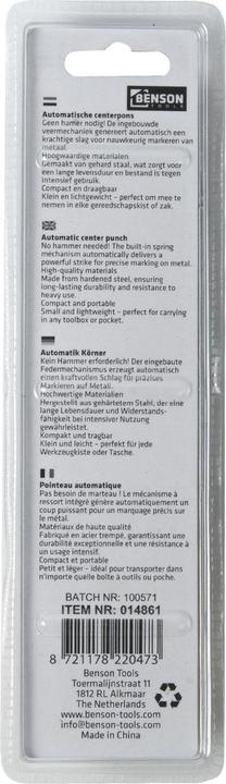 Actual product image Benson Automatic center punch 130 mm