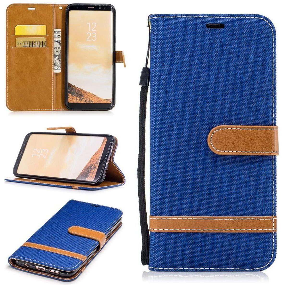 Thumbnail - König Design Hülle Handy Schutz für Samsung Galaxy S8 Plus Case Cover Tasche Wallet Etui Neu (Samsung Galaxy S8+), Smart...