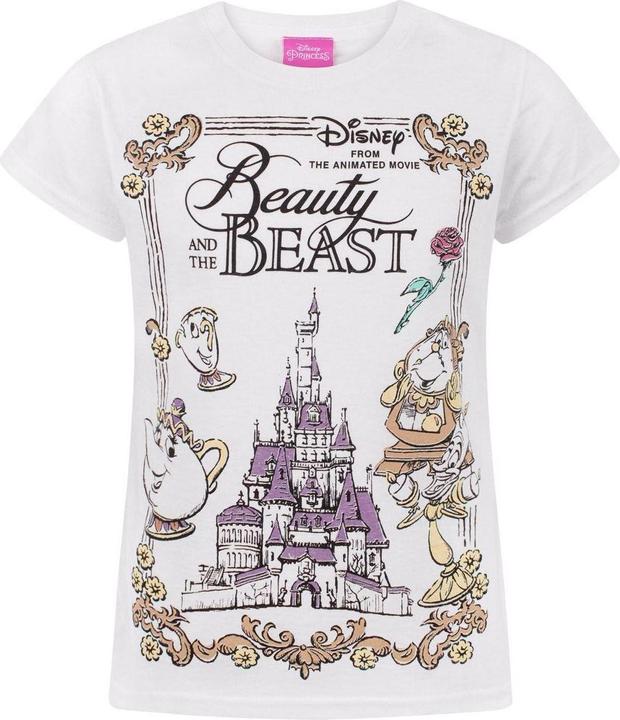 Produktbild Beauty And The Beast TShirt Mädchen kurzärmlig (158, 164)
