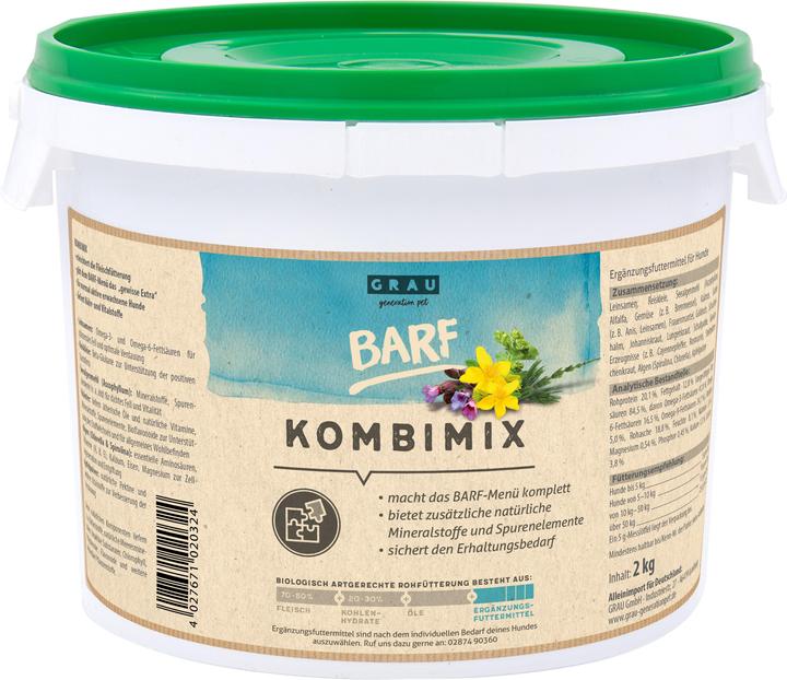 Grau Cibo supplementare per cani BARF (Adulto, 1 pz., 2000 g)