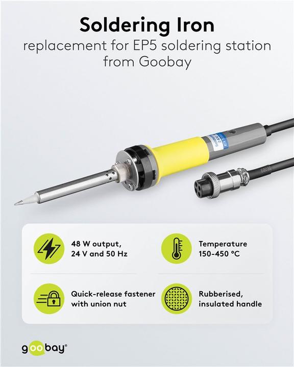 Actual product image Goobay Spare soldering iron for EP5 soldering station