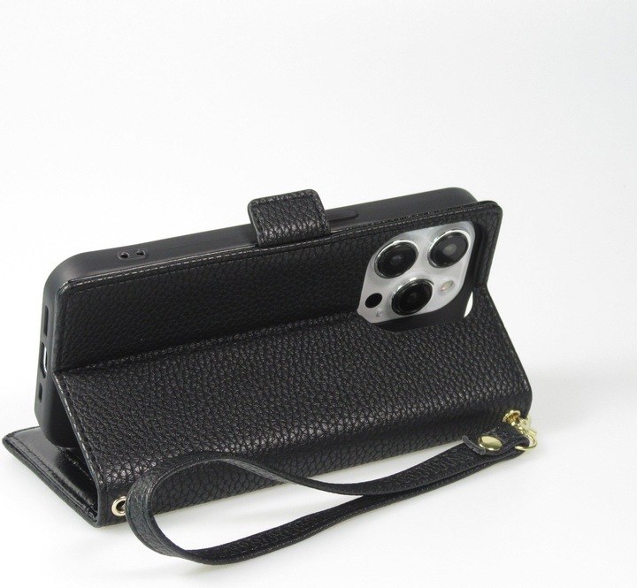 Actual product image PhoneLook Flip wallet cover made from vegan leather with wallet case and magnetic fastener (Apple iPhone 15 Pro)