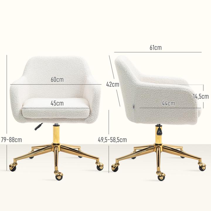 Produktbild Homcom Bürostuhl (49.50 - 58.50 cm)