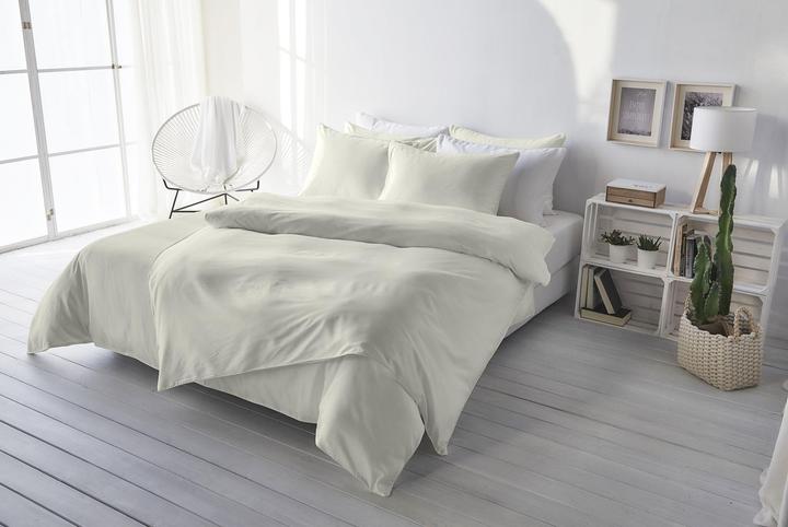 Image du produit Living Home Uni satin (Set de linge de lit, 160 x 210 cm, 65 x 100 cm)