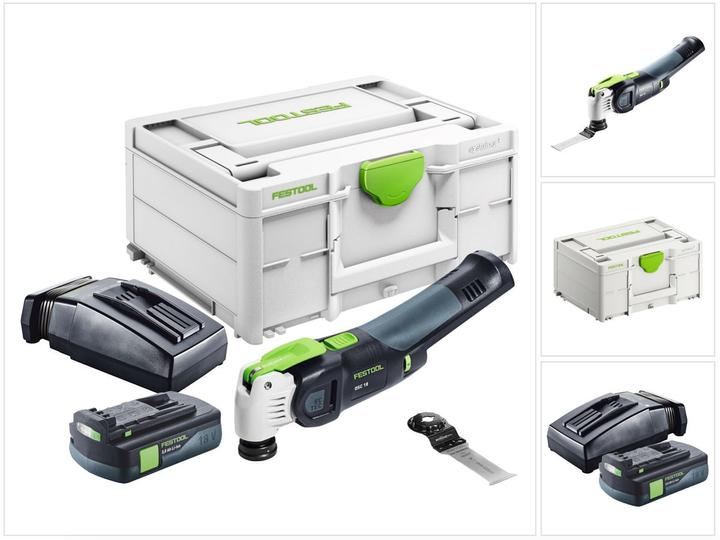 Actual product image Festool VECTURO OSC 18 E-Basic Battery Oscillator 18 V Starlock Max Brushless + 1x rechargeable battery 3.0 (Multifunctional tool)