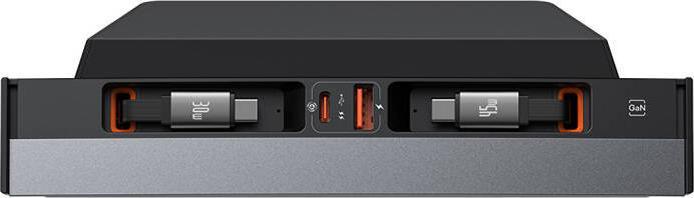 Immagine prodotto Baseus Hub T-Space con cavi da USB-C a USB-C per auto Tesla (nero) (USB-C, 3 porte)