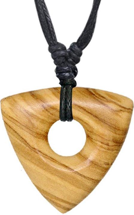Image du produit Star Piercing Collier noir pendentif tronc triangle en bois d'olivier (sans laiton, Organique)