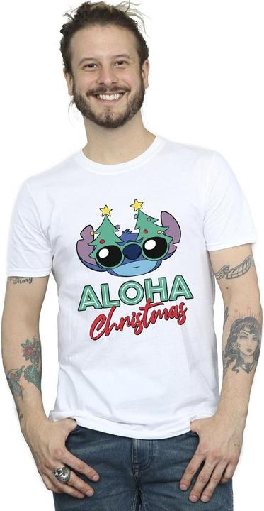 Immagine prodotto Disney Lilo And Stitch Christmas Tree Shades Maglietta Uomo (S)