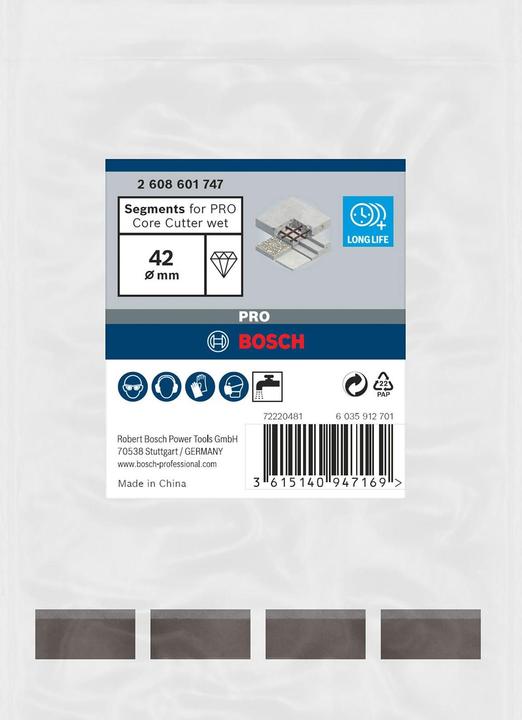 Produktbild Bosch Professional Zubehör PRO Core Cutter wet, 42 x 10 mm, 1 1/4-Zoll-UNC (42 Millimeter)