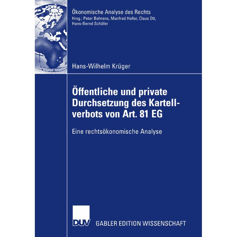 Öffentliche und private Durchsetzung des Kartellverbots gemäss Art. 81 EG, Fachbücher