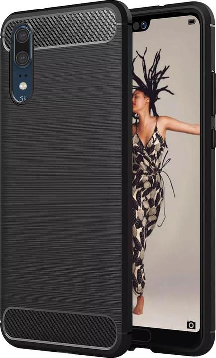 Immagine prodotto Techsuit - Carbon Silicone - Huawei P20 - Black (Cubot P20)