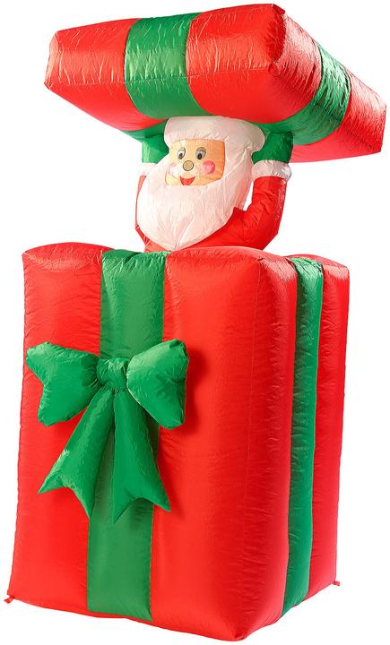 Infactory Babbo Natale XXL autogonfiante in una scatola regalo