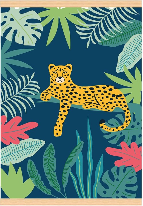 Actual product image I Am Creative Painting by numbers, Jaguar, Wall decoration