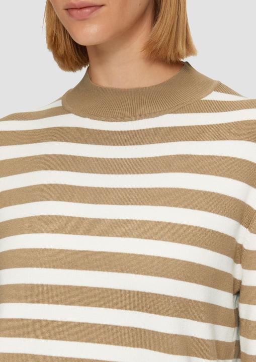 Produktbild s.Oliver Strickpullover Gestreifter Strickpullover mit ausgestellten Ärmeln (36)