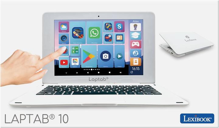 Produktbild Lexibook Laptop mit Touchscreen, pädagogische Inhalte, kinderfreundliche Sicherheit, Android-betrieben (Arabisch, Deutsch, Englisch, Französisch, Griechisch, Italienisch, Niederländisch, Polnisch, Portugiesisch, Rumänisch, Russisch, Spanisch, Tschechisch, Türkisch, Ungarisch)