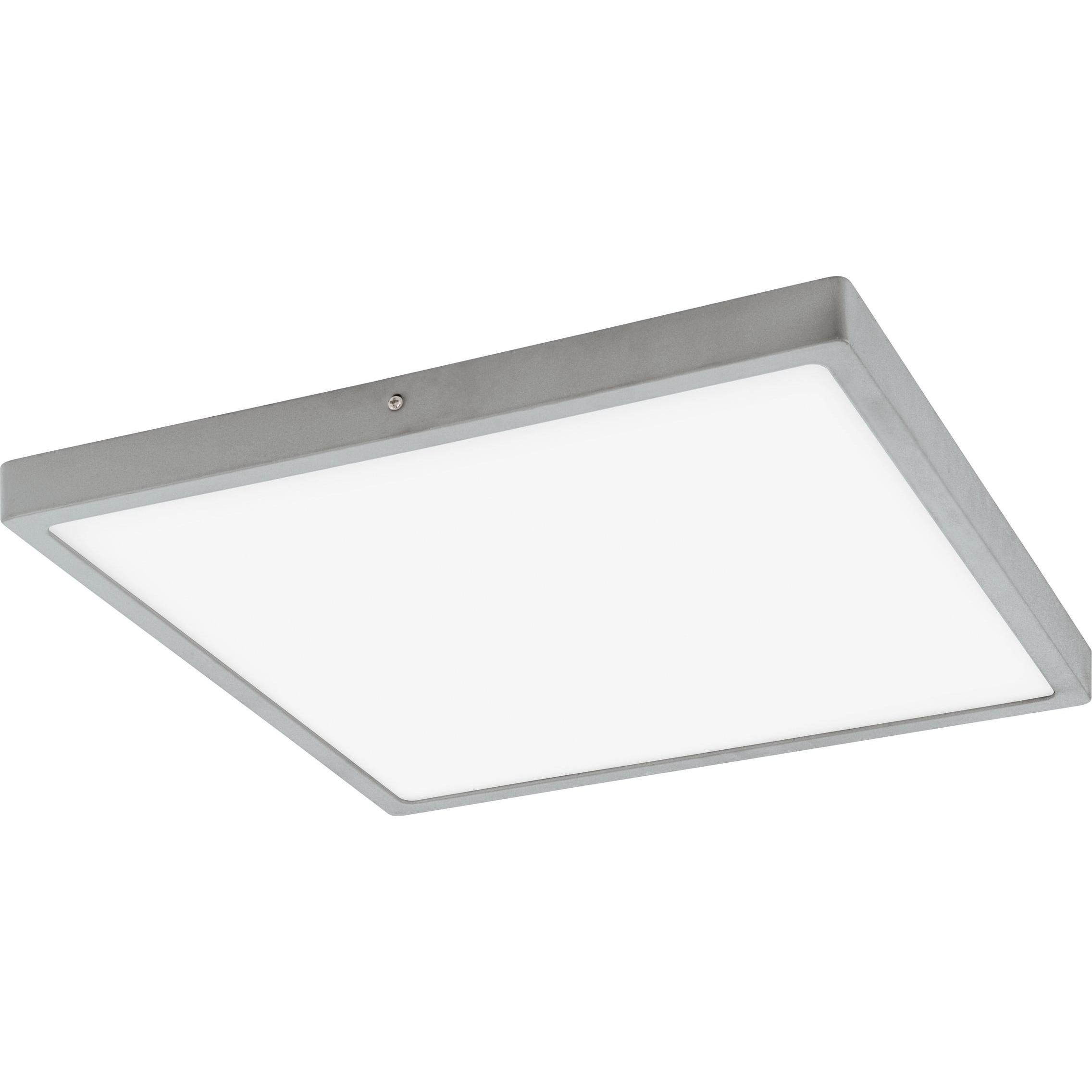 EGLO, Wandleuchte + Deckenleuchte, FUEVA 1 Aufbauleuchte silber weiss (2500 lm)